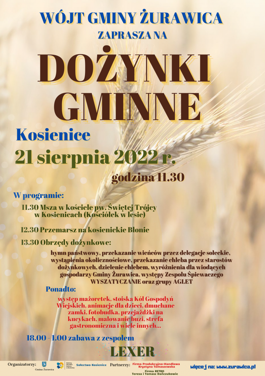 Święto radości i wdzięczności. Dożynki w Kosienicach już w niedzielę 21 sierpnia