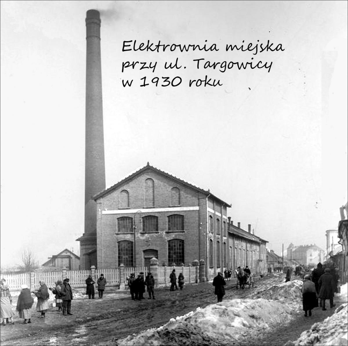 Dawny lampiarz i przemyskie elektrownie 