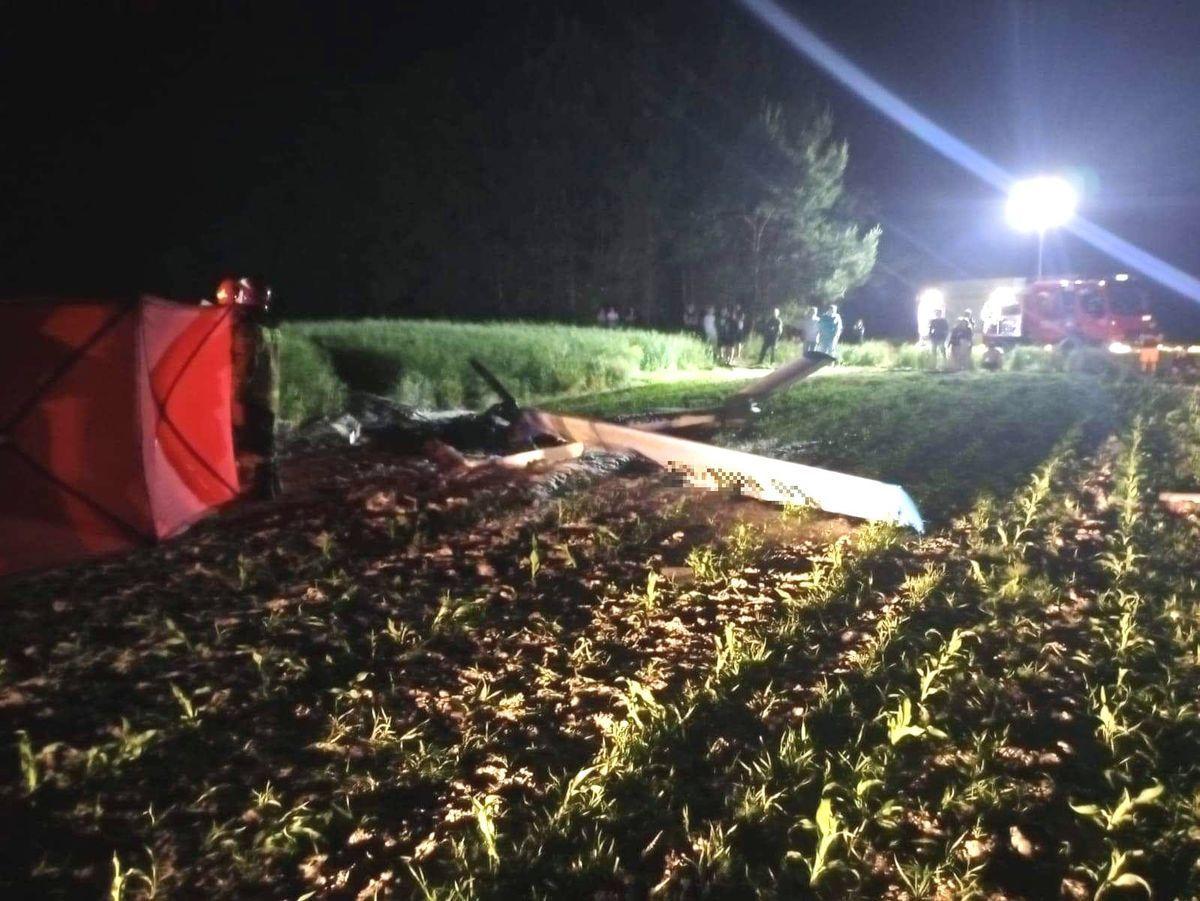 Wypadek lotniczy w Górkach w powiecie mieleckim