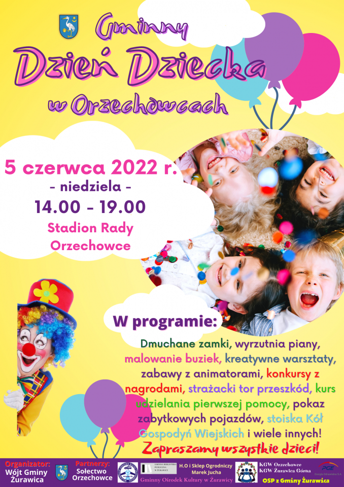 Popcorn, frytki, słodkości, dmuchańce, piana-party, Scooby-Doo – ależ Dzień Dziecka w Orzechowcach. Wszystko za darmo!