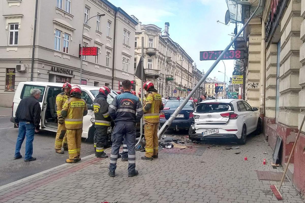 Groźna kolizja na ulicy Mickiewicza w Przemyślu