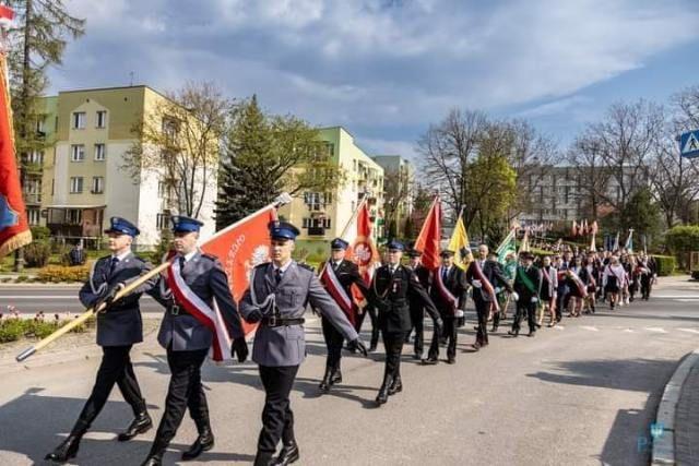 Przeworscy policjanci na uroczystych obchodach rocznicy uchwalenia Konstytucji 3 Maja [ZDJĘCIA]