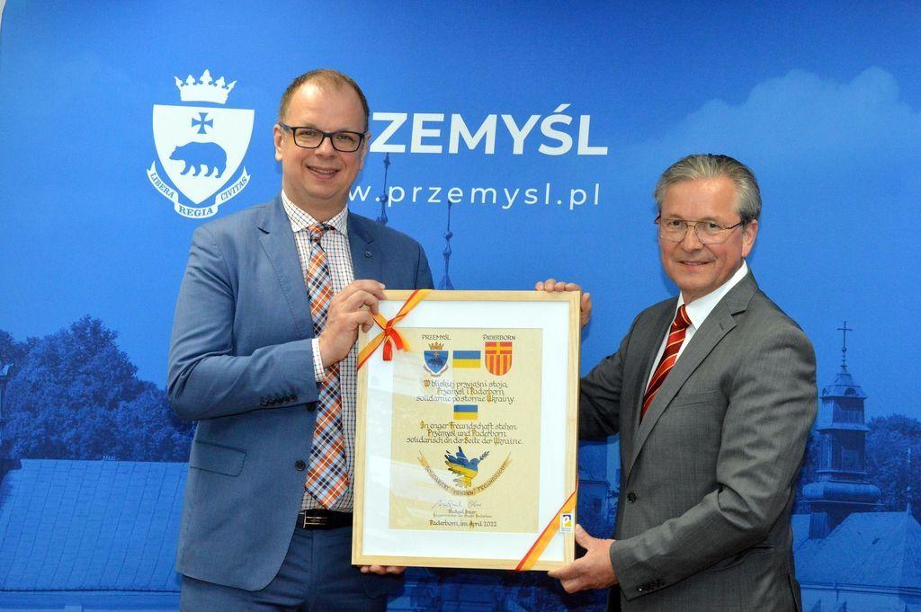 Przemyśl i Paderborn solidarnie po stronie Ukrainy [ZDJĘCIA]