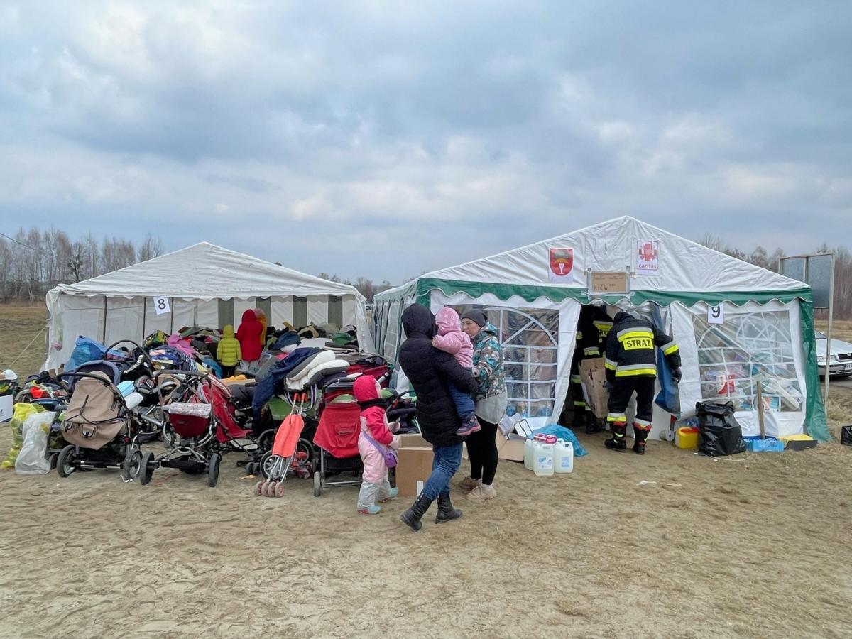 Jeden z pierwszych Namiotów Nadziei powstał przy granicy w Budomierzu