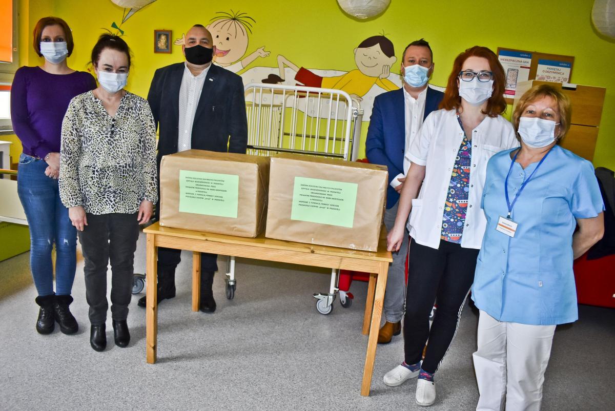 Przekazali wsparcie dla małych pacjentów