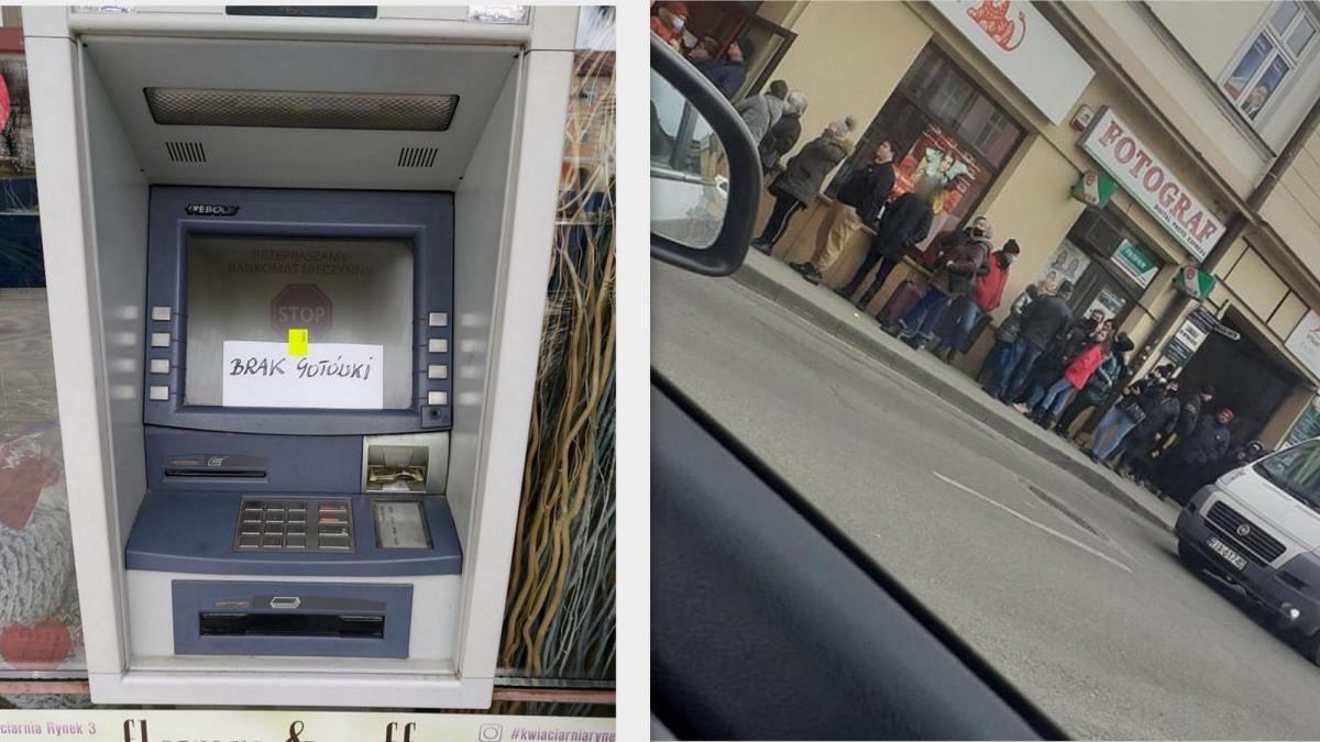 Wczoraj kolejki po paliwo, dziś do bankomatów. Apelujemy o zachowanie spokoju [ZDJĘCIA]