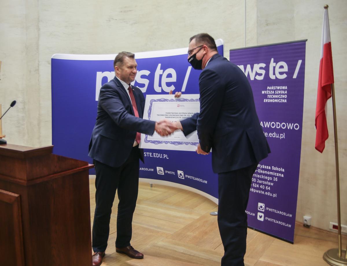Minister edukacji i nauki Przemysław Czarnek z wizytą na PWSTE