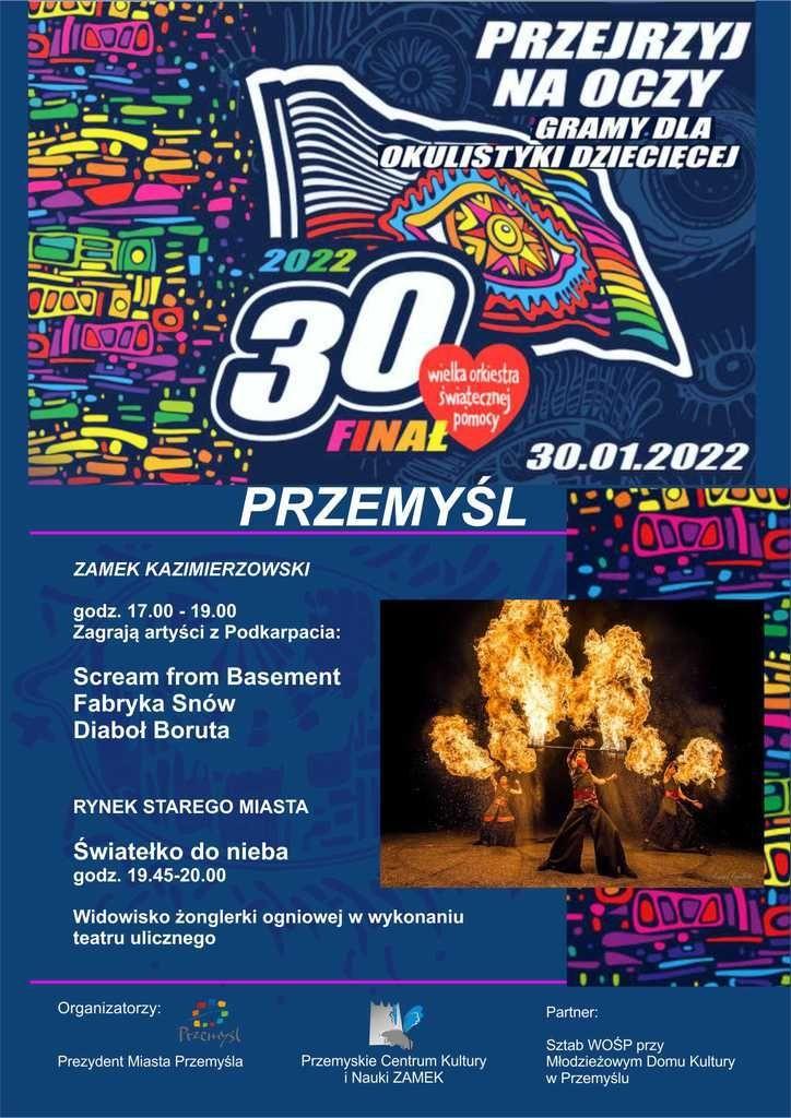 30. Finał Wielkiej Orkiestry Świątecznej Pomocy w Przemyślu [PROGRAM]