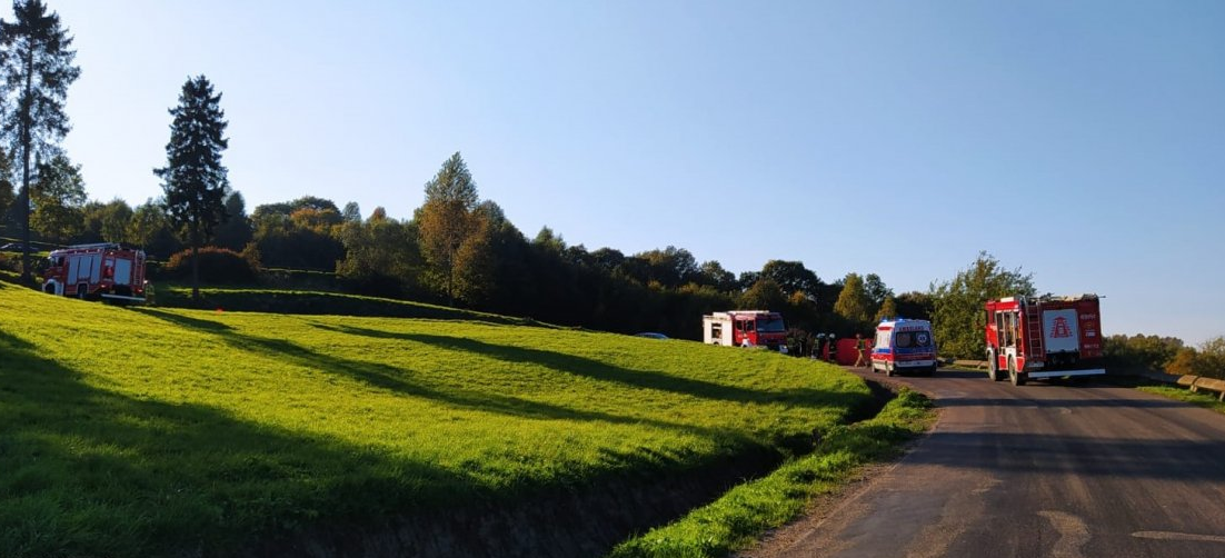 Izdebki: Zderzenie dwóch motocykli. 21-letni kierujący zginął na miejscu