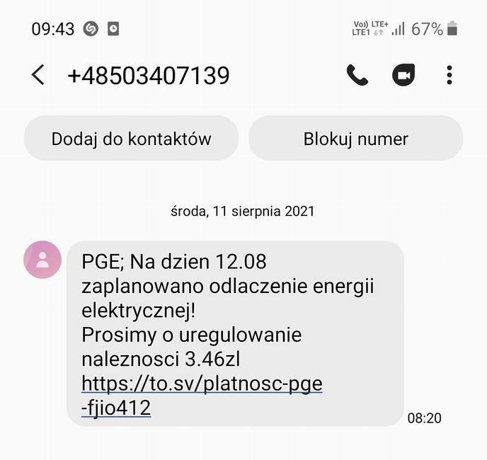 Oszuści przypuścili zmasowany atak na klientów PGE. Zachowaj ostrożność! 