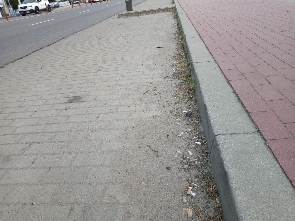 Zatoczka samochodowa przy „skarbówce” aż prosi się o posprzątanie