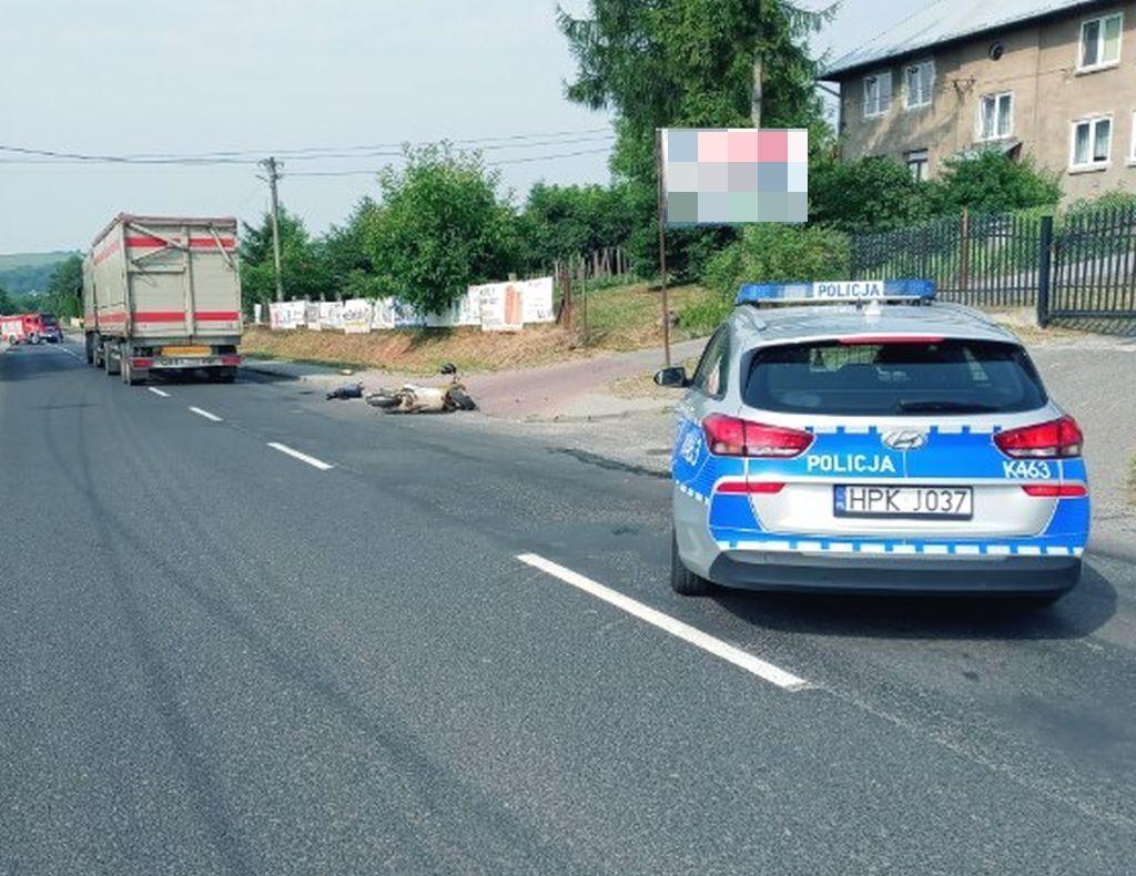Tragiczny wypadek w Pruchniku. Nie żyje 93-letni kierowca skutera