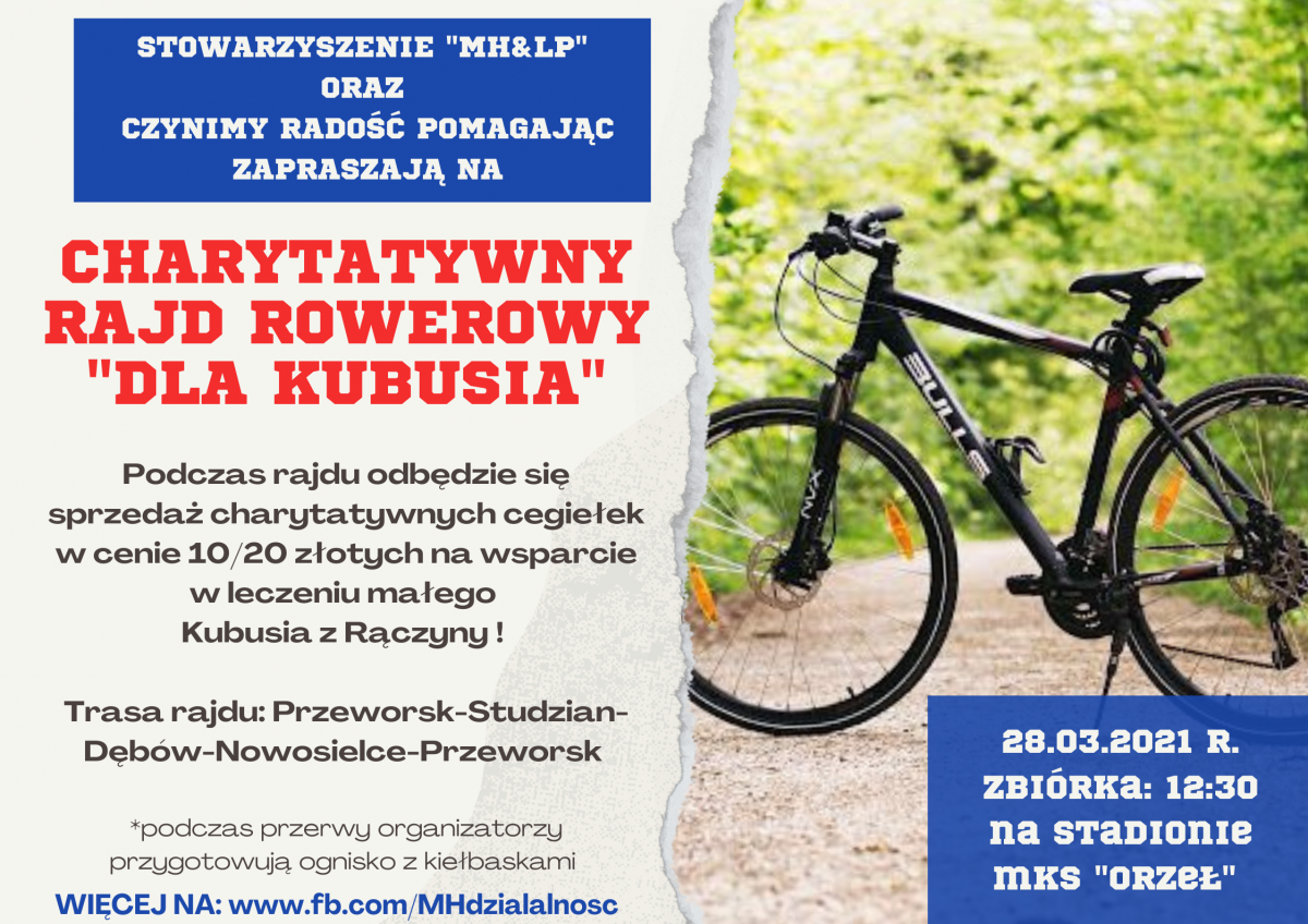 Charytatywny Rajd Rowerowy „Dla Kubusia” już w niedzielę!