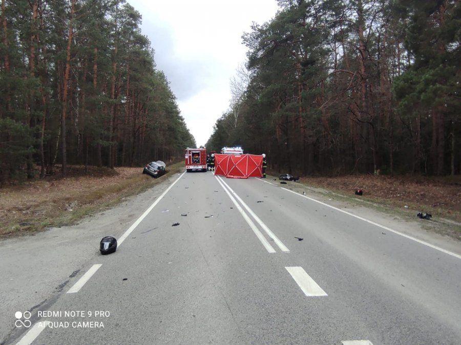Tragiczny wypadek! Droga wojewódzka nr 855 jest zablokowana