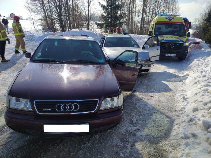 Zderzenie audi z bmw [ZDJĘCIA]