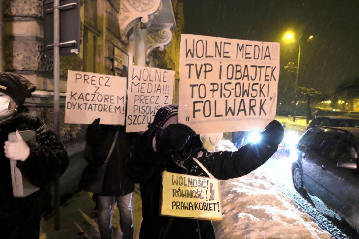 Protest w obronie mediów w Przemyślu [ZDJĘCIA]