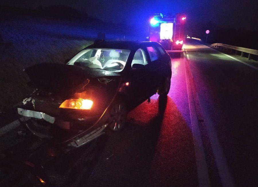 Pijany kierowca audi najechał na tył toyoty [ZDJĘCIA]