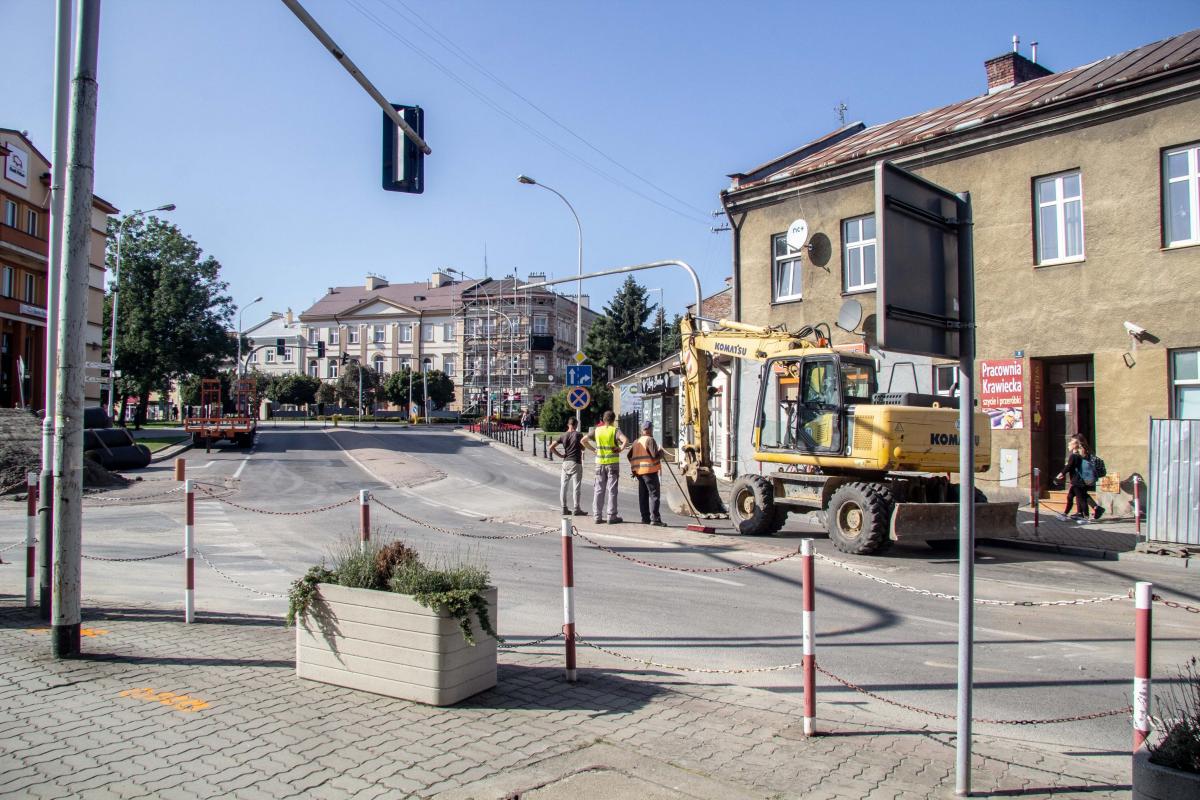 Nowe utrudnienia na placu Mickiewicza