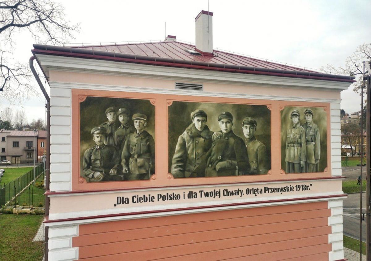 Przemyskie Orlęta – na terenie batalionu strzelców powstał mural