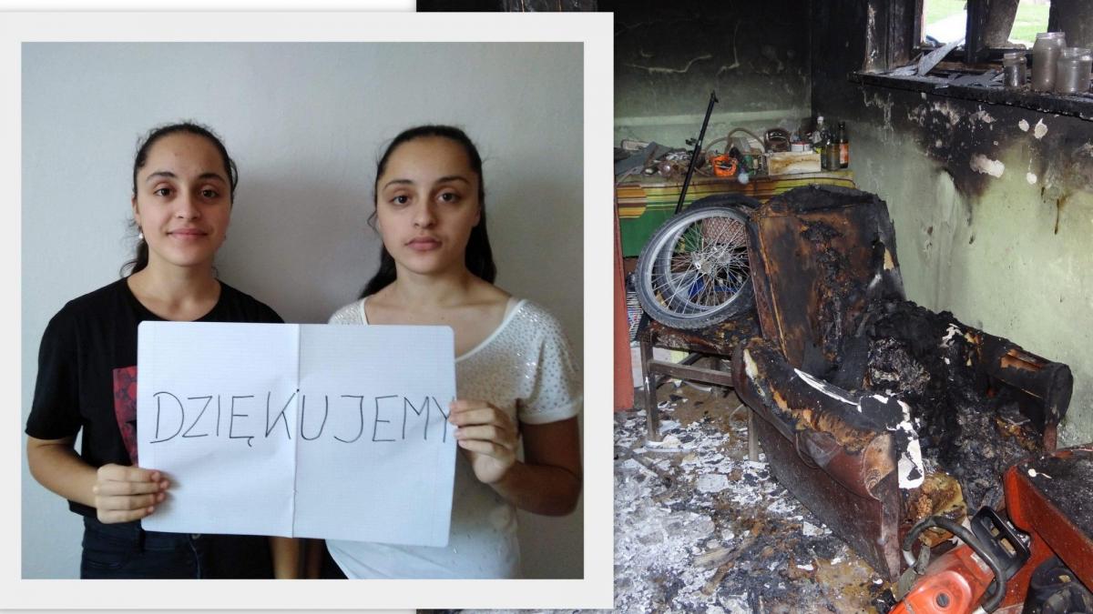 Boso uciekały z pożaru. Straciły wszystko. Rodzina potrzebuje pomocy! [ZDJĘCIA]