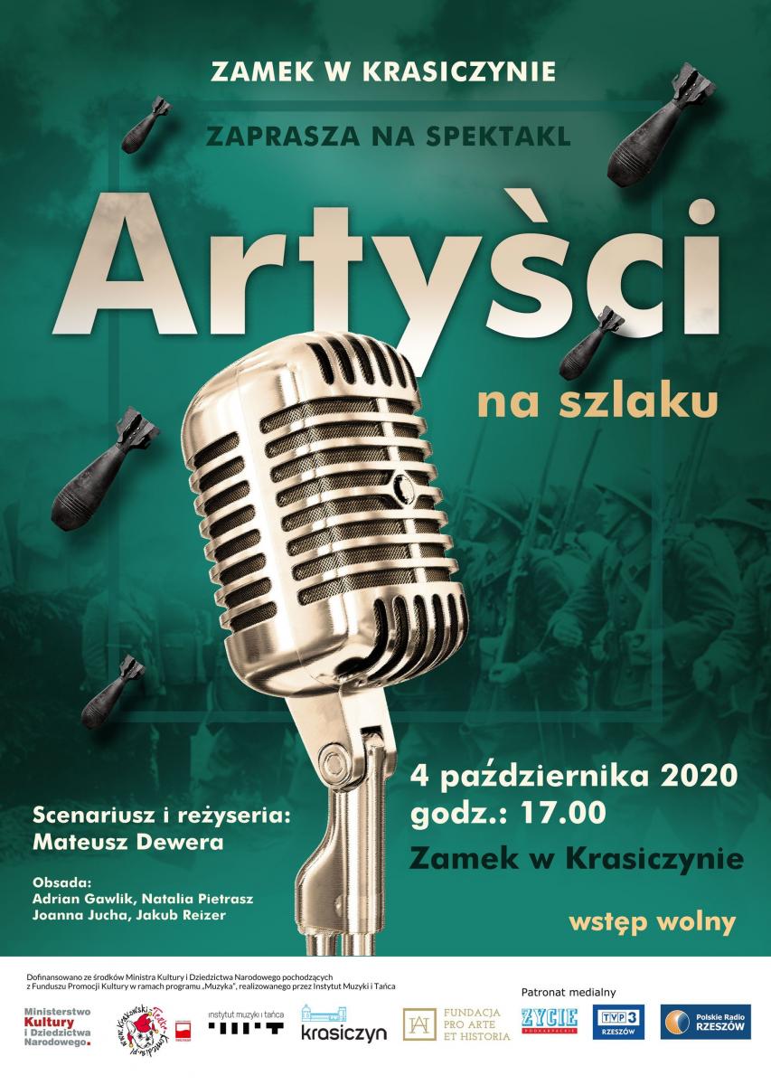 Spektakl muzyczny „Artyści na szlaku” w krasiczyńskim zamku