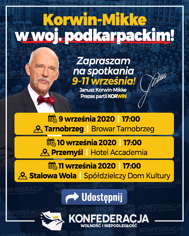 Janusz Korwin-Mikke odwiedzi dziś Przemyśl