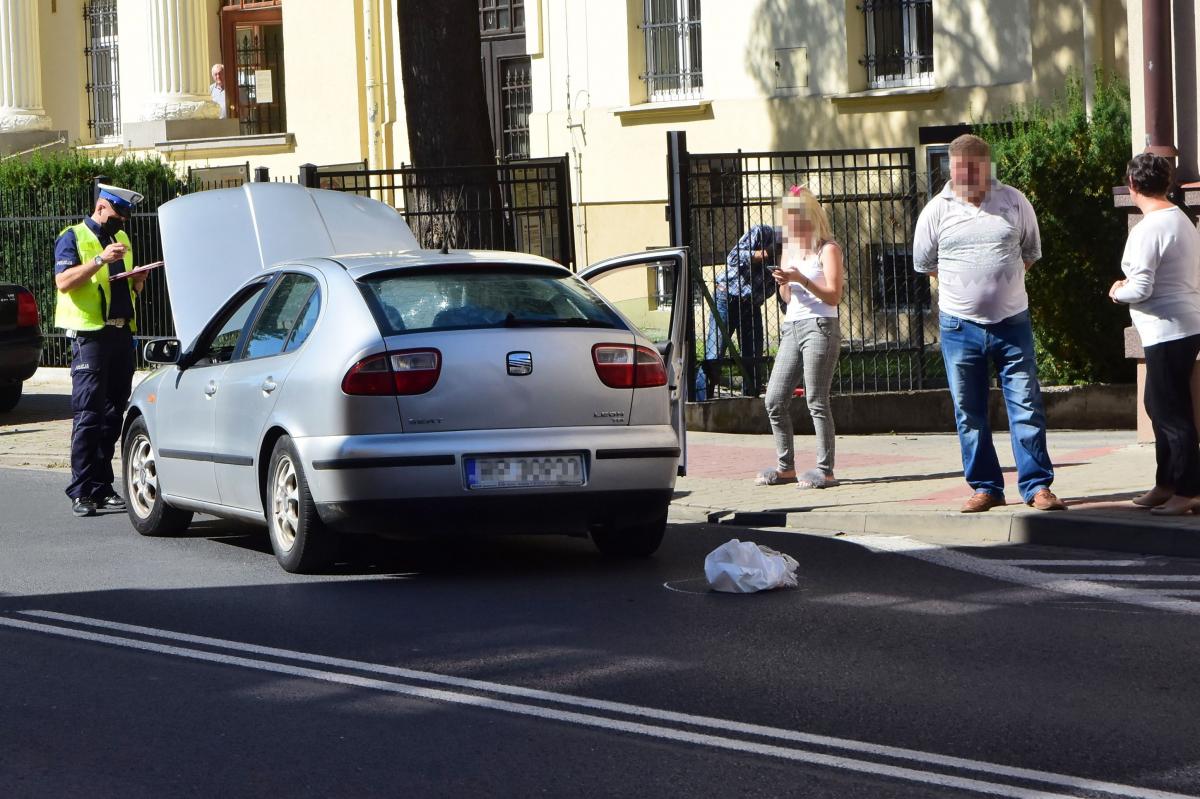 Potrącenie pieszej na ul. Lelewela [ZDJĘCIA]