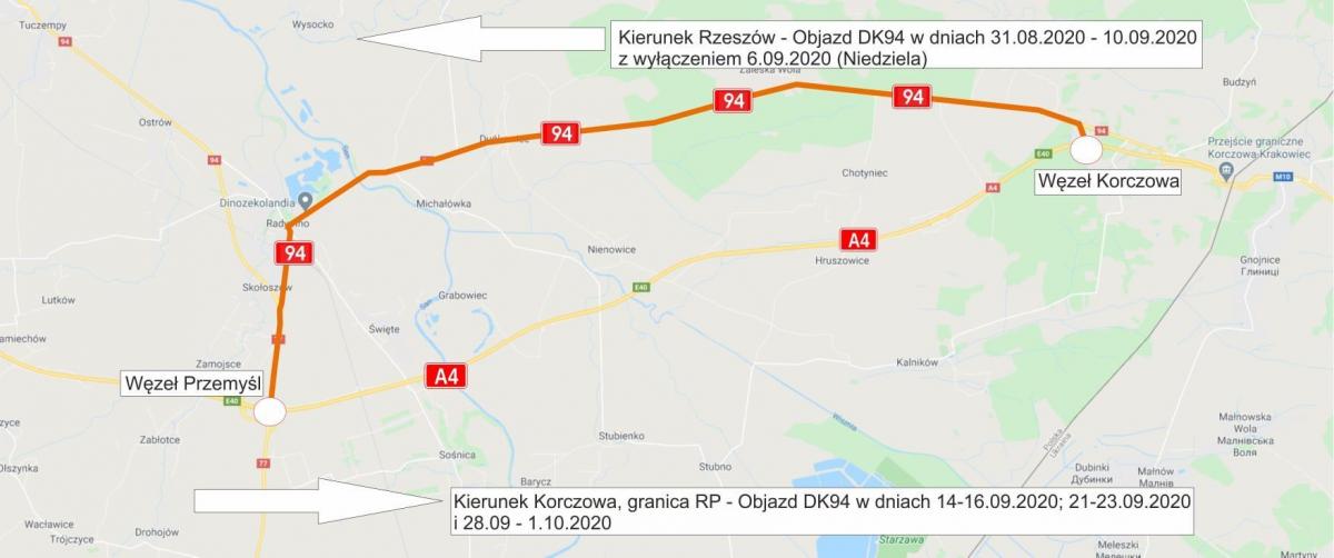 Remont autostrady do granicy państwa