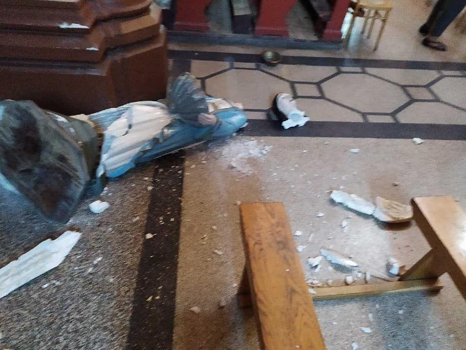Sprawca zniszczenia figury anioła w kościele Salezjanów w Przemyślu zatrzymany