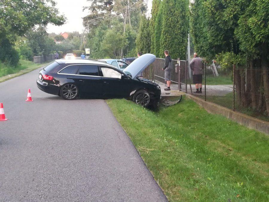 Zakończył jazdę na betonowym przepuście