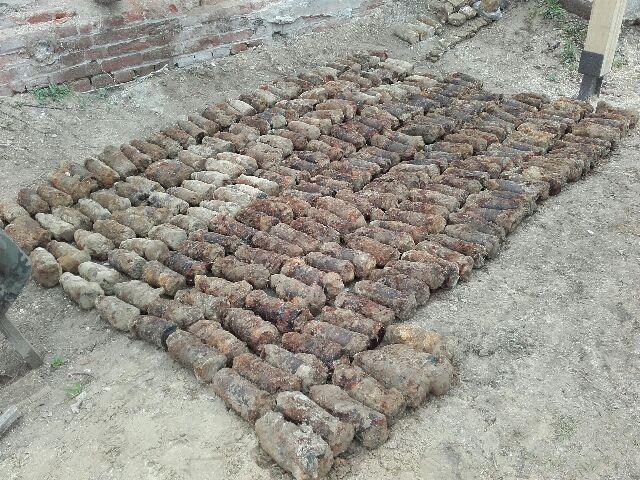 Znaleźli 249 pocisków artyleryjskich