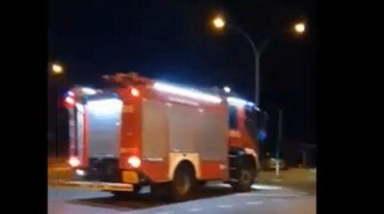 Pożar na terenie zakładu Fibris [WIDEO INTERNAUTY]