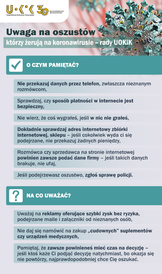 Oszuści żerują na koronawirusie. Nie daj się podejść