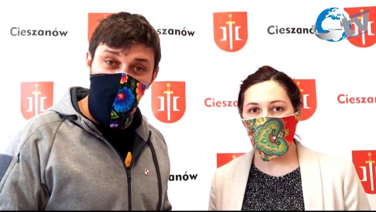 Szyją bezpłatne maseczki dla mieszkańców [WIDEO]