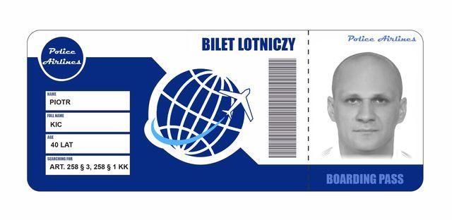 Darmowe bilety lotnicze od policji! Dziś otrzymuje go Piotr Kic