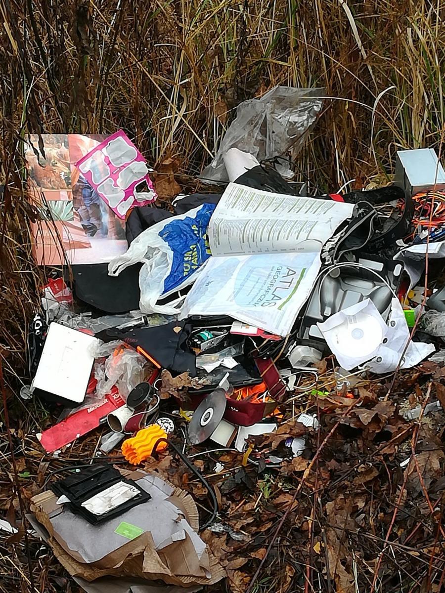 Wyrzucił śmieci do lasu. Złapali go strażnicy