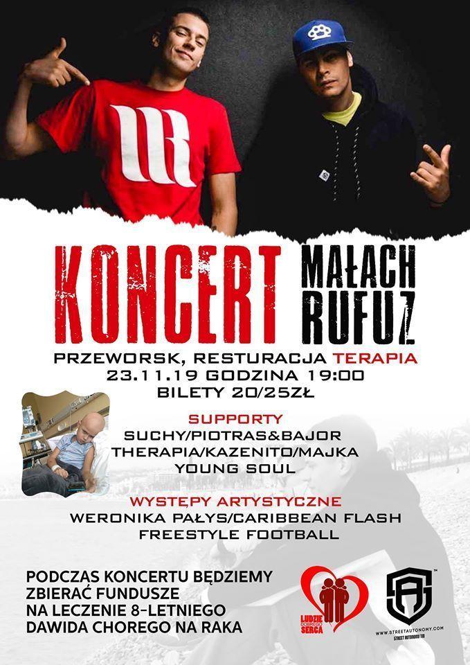 Małach&Rufuz i inni raperzy już dziś zagrają dla Dawidka