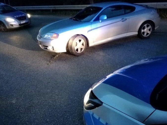 Pościg za kierowcą hyundaia 