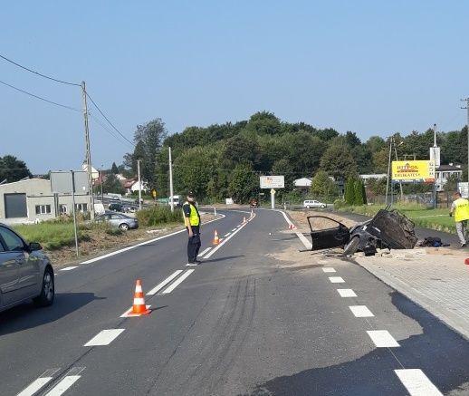 Uderzył w betonowy przepust – wypadku nie przeżył