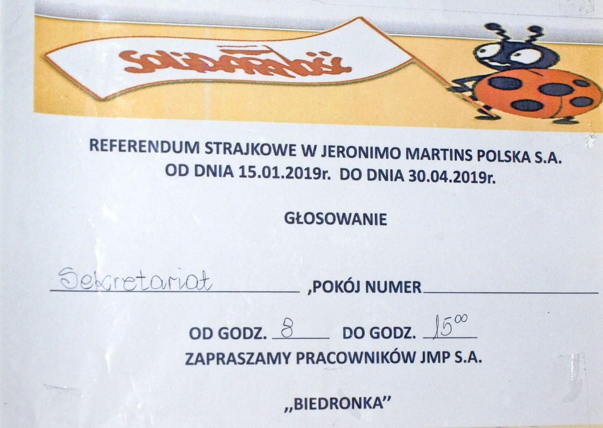 Będzie strajk w sklepach Biedronki?