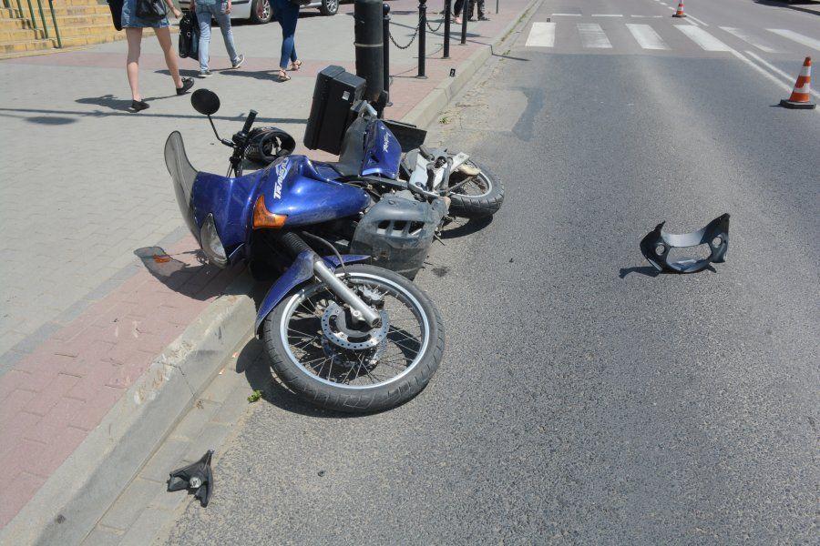 Dzieci wbiegły pod rozpędzony motocykl