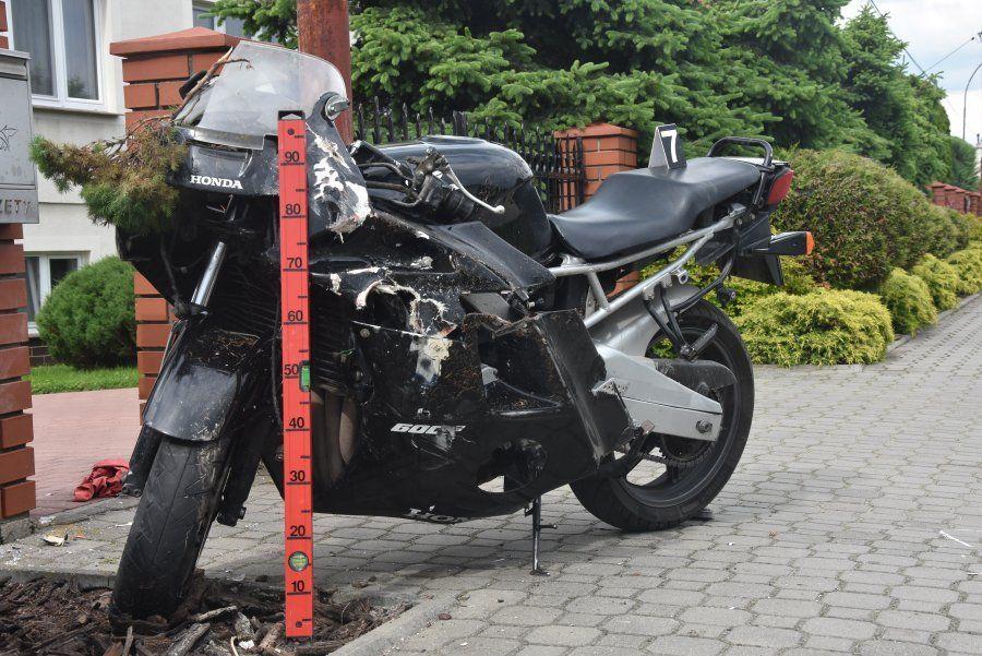 Poważny wypadek motocyklisty [ZDJĘCIA]