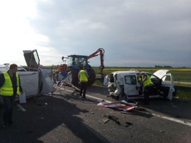 Groźny wypadek na autostradzie A4