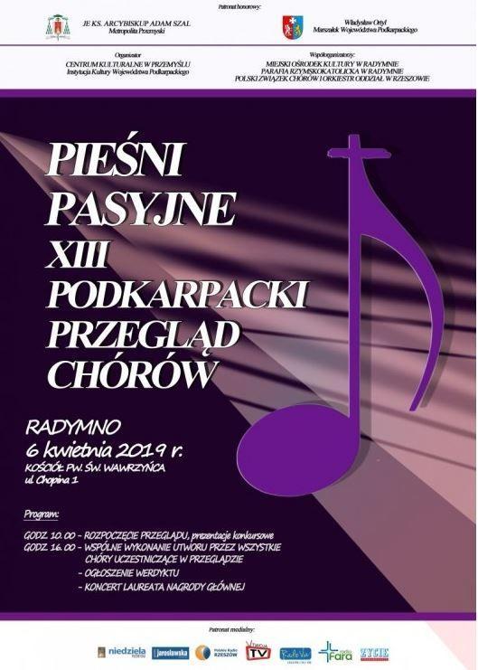 Przegląd chórów w Radymnie. Wybrzmią pieśni pasyjne