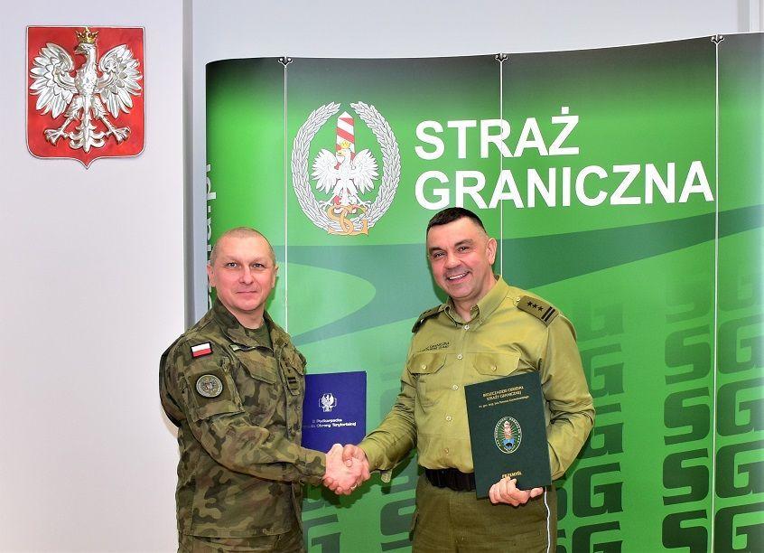 Współpraca Straży Granicznej z brygadą Obrony Terytorialnej