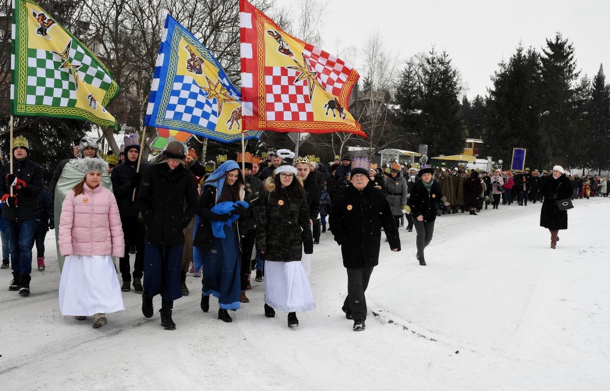 Pierwszy orszak w miejscowości