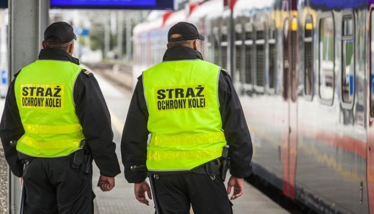 Wyrzucili z pociągu kontrabandę. Funkcjonariusze użyli siły i kajdanek
