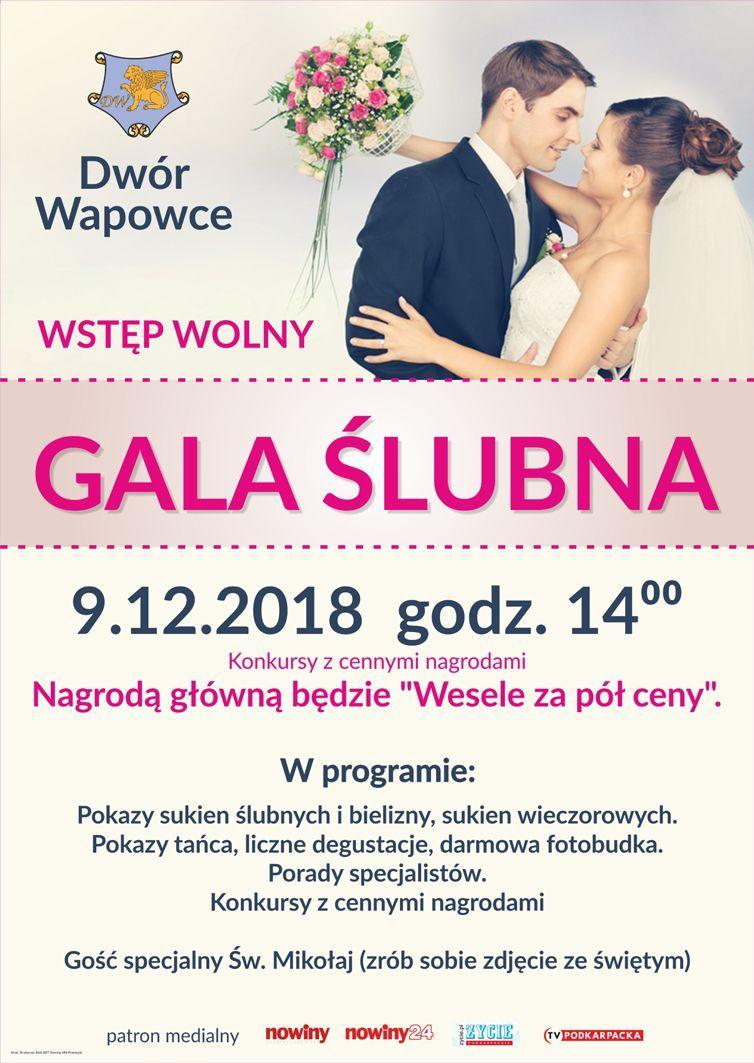 Gala ślubna na start
