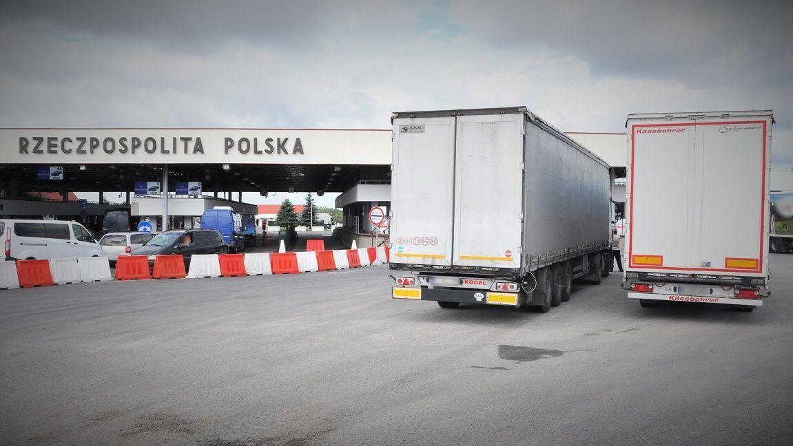 Blokada przejścia granicznego w Korczowej