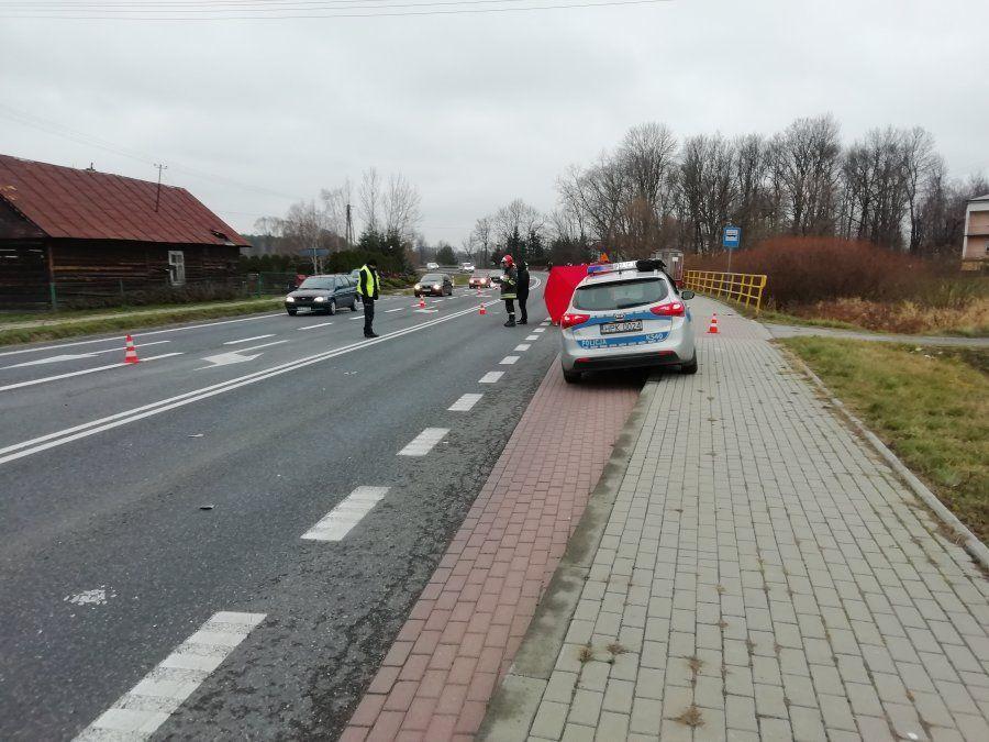 Tragiczny wypadek. Potrącony 65-letni mężczyzna zginął na miejscu